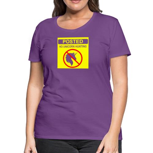 Posted Unicorn Hunting (open) - Women's Premium T-Shirt