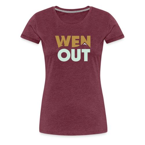 WenOut Logo (light) - Women's Premium T-Shirt