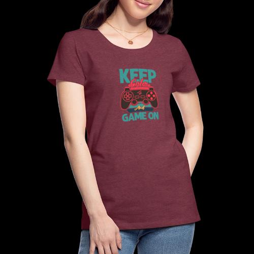 Don't Panic, Just Game On! - Women's Premium T-Shirt