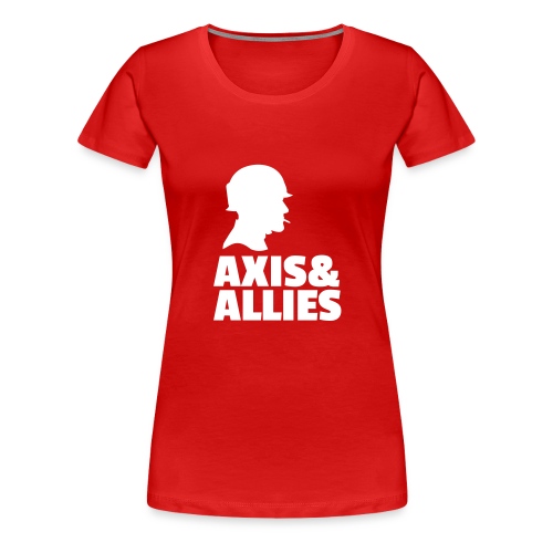 Axis and Allies logo with Soldier - Women's Premium T-Shirt
