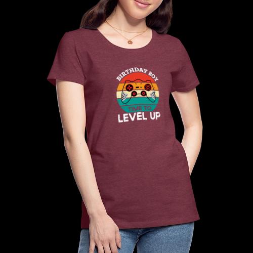 Birthday Boy: Time to Level Up! - Women's Premium T-Shirt