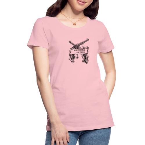 Ride Hard Live Free - Women's Premium T-Shirt