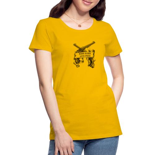 Ride Hard Live Free - Women's Premium T-Shirt