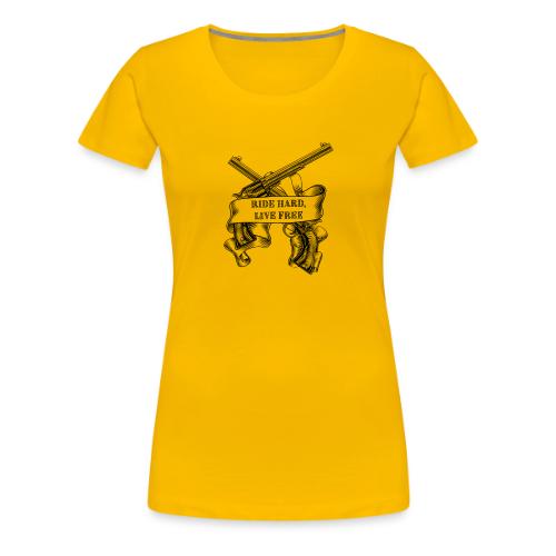 Ride Hard Live Free - Women's Premium T-Shirt