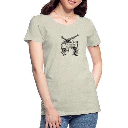Ride Hard Live Free - Women's Premium T-Shirt