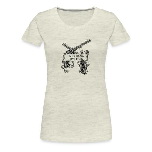 Ride Hard Live Free - Women's Premium T-Shirt