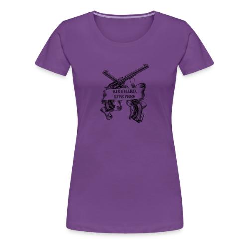 Ride Hard Live Free - Women's Premium T-Shirt