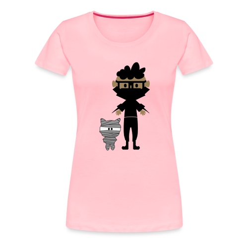 Silly Ninja Boy and His Mummy - Women's Premium T-Shirt
