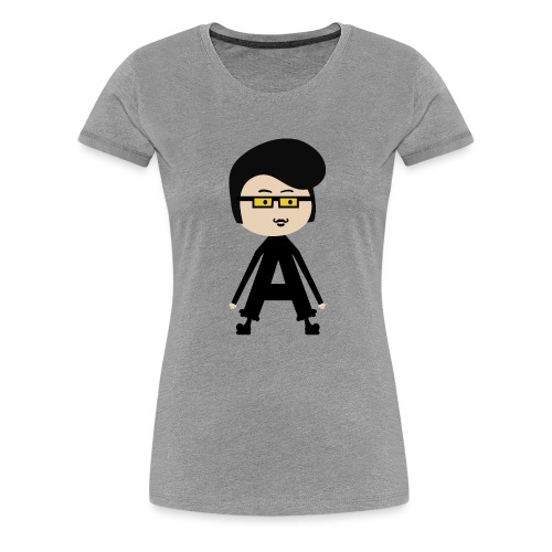 Alphabet Letter A - Extra Long Arms Anders - Women's Premium T-Shirt