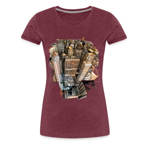 The Cube with a View - Women's Premium T-Shirt