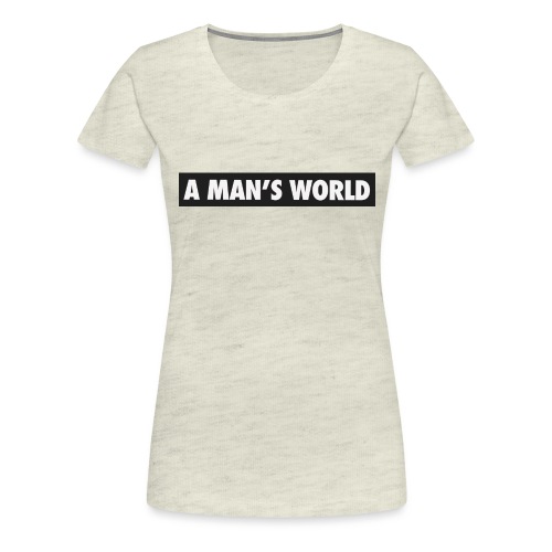 A mans World LOGO T - Women's Premium T-Shirt