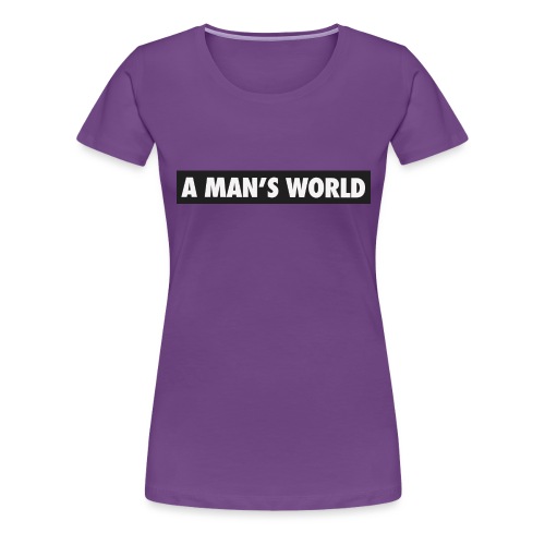 A mans World LOGO T - Women's Premium T-Shirt