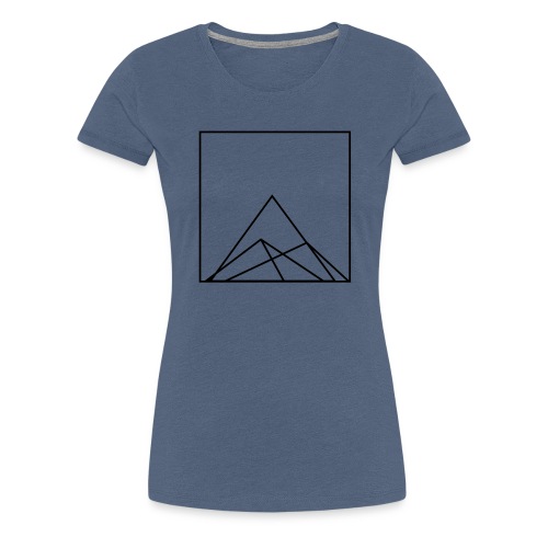 Mountain Geometry - Women's Premium T-Shirt