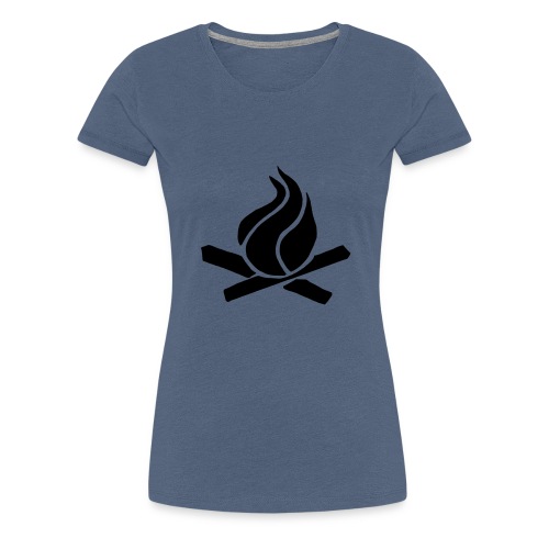 flame fire campfire - Women's Premium T-Shirt
