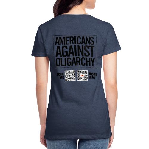 Oligarchy (black, back-facing) - Women's Premium T-Shirt