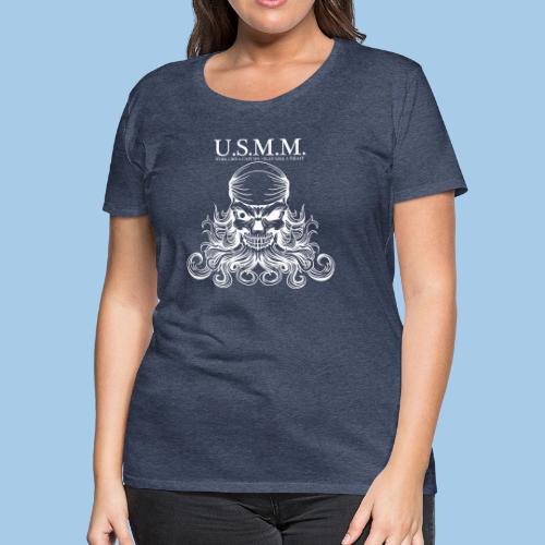 USMM, work like a captain, play like a pirate - Women's Premium T-Shirt