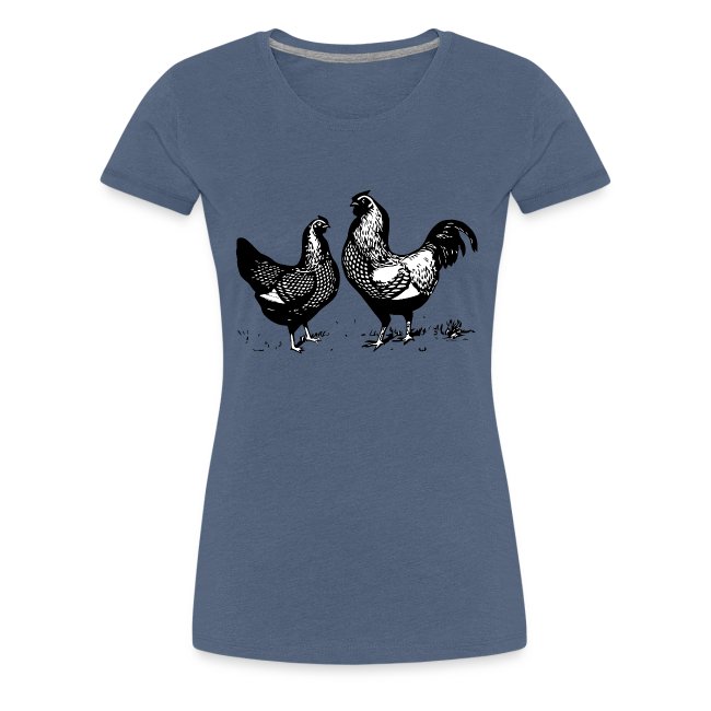 Vintage Rooster and Hen - farm style