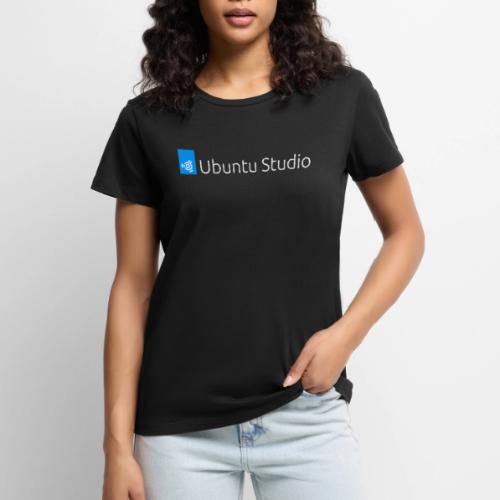 Ubuntu Studio Logo 2022 - White - Women's Premium T-Shirt