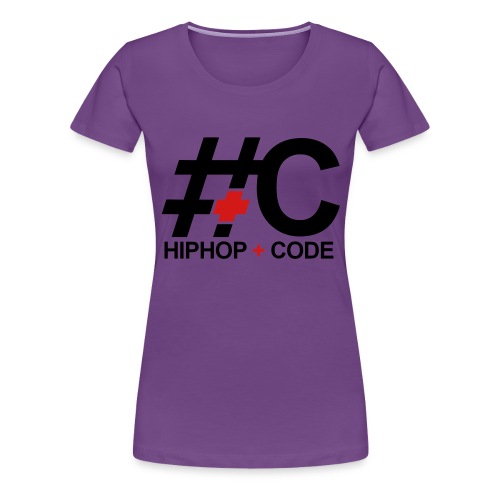 hiphopandcode-logo-2color - Women's Premium T-Shirt