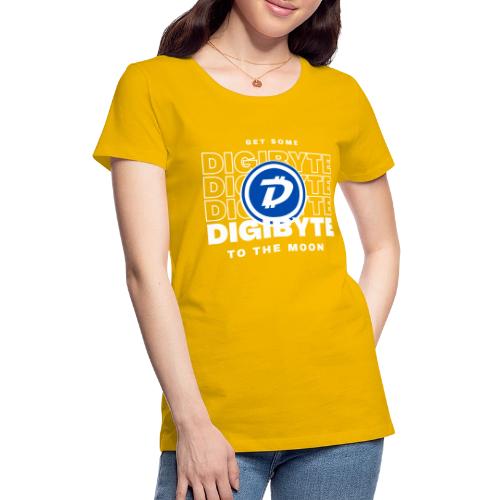 Digibyte. More secure, faster, forward thinking - Women's Premium T-Shirt