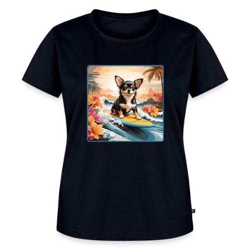 Surfing Chihuahua - Women's Premium T-Shirt