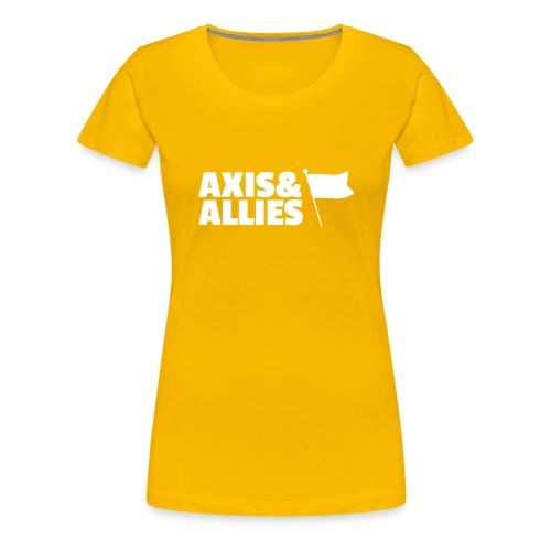 Axis and Allies logo with Flag - Women's Premium T-Shirt