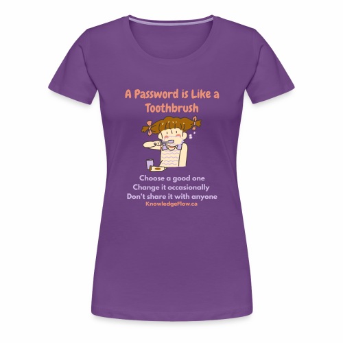 A Password is Like a Toothbrush...(1) - Women's Premium T-Shirt