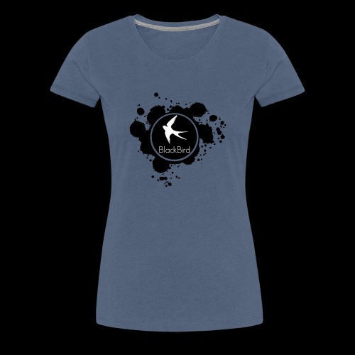 BlackBird Ink Spill Logo - Women's Premium T-Shirt