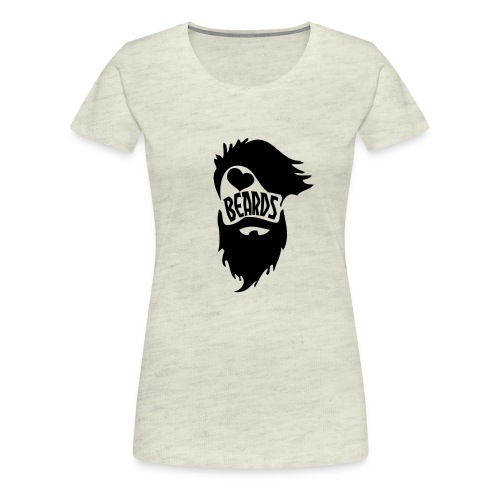 I Love Beards - Women's Premium T-Shirt