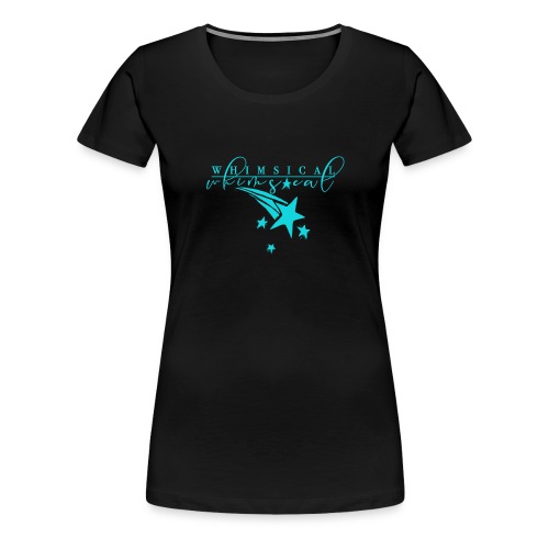 Whimsical - Shooting Star - Aqua - Women's Premium T-Shirt