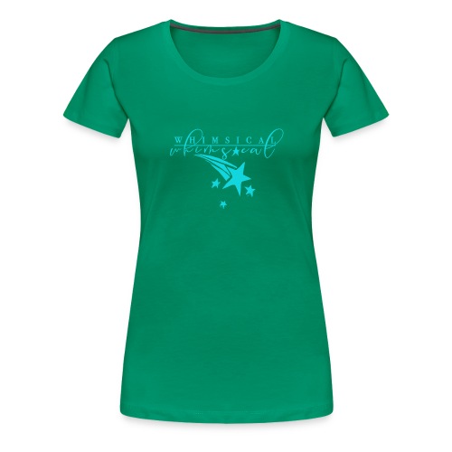 Whimsical - Shooting Star - Aqua - Women's Premium T-Shirt