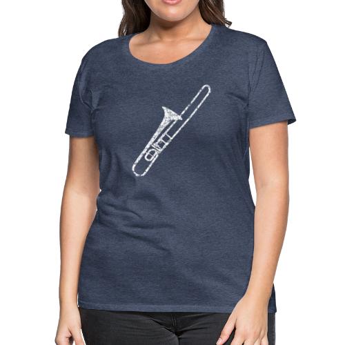 Trombone (Vintage White) - Women's Premium T-Shirt