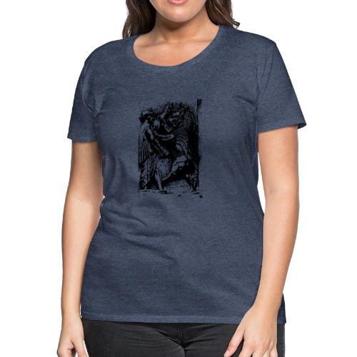 Lion and Warrior - Women's Premium T-Shirt