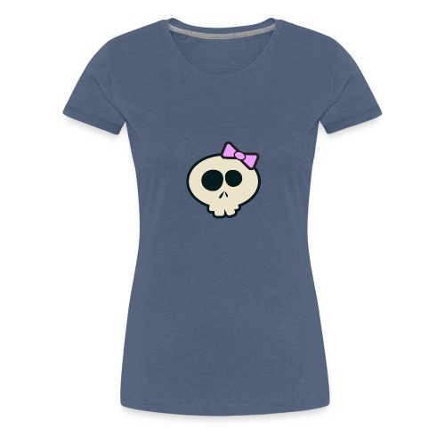 Cute Skull Lavender - Women's Premium T-Shirt