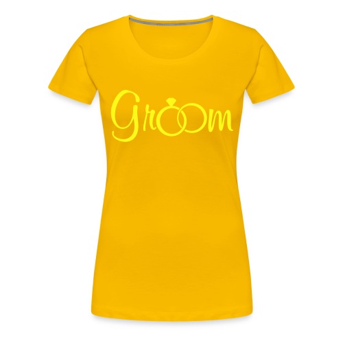 Groom - Weddings - Women's Premium T-Shirt