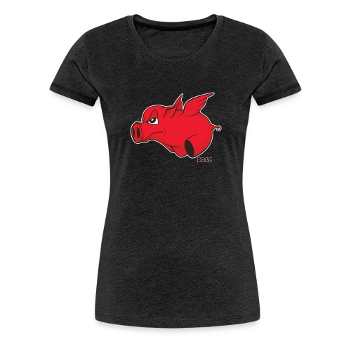flying flying pig - Women's Premium T-Shirt