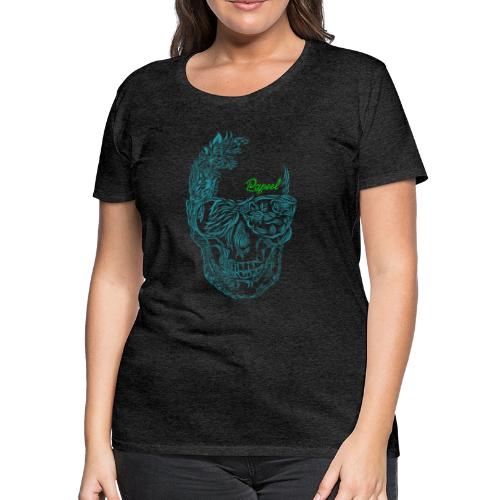Floral skull Papeel Arts - Women's Premium T-Shirt