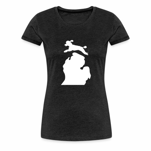 Bark Michigan poodle - Women's Premium T-Shirt