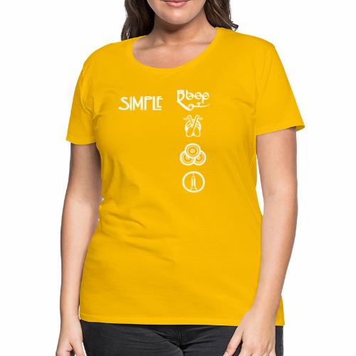 simplesymbolsvert - Women's Premium T-Shirt
