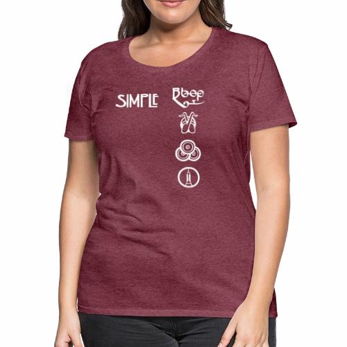simplesymbolsvert - Women's Premium T-Shirt