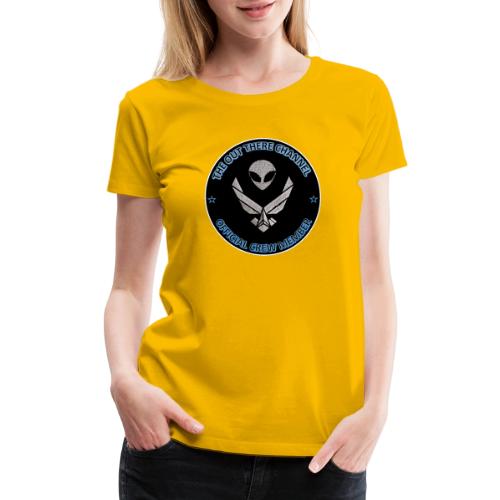 BlackOpsTransBigger1 FrontOnly with OTchan Back - Women's Premium T-Shirt