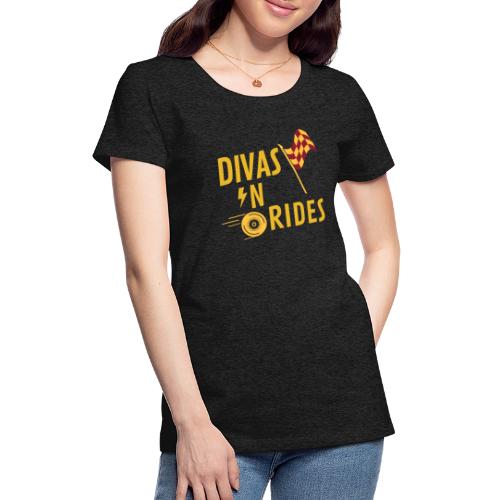 Divas-N-Rides Road Trip Graphics - Women's Premium T-Shirt