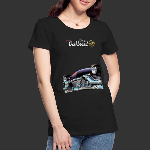 Dashboard Diner Logo With Car - Women's Premium T-Shirt
