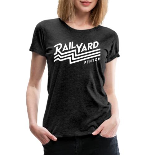 White Railyard Logo - Women's Premium T-Shirt