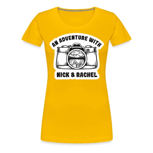 Nick & Rachel Black & White Logo - Women's Premium T-Shirt