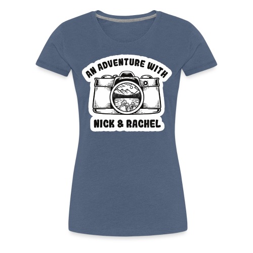 Nick & Rachel Black & White Logo - Women's Premium T-Shirt