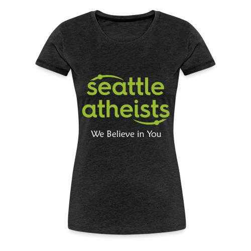 Seattle Atheists - (dark background) - Women's Premium T-Shirt