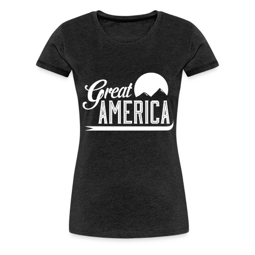 Great America Logo White - Women's Premium T-Shirt
