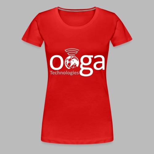 OOGA Logo White - Women's Premium T-Shirt