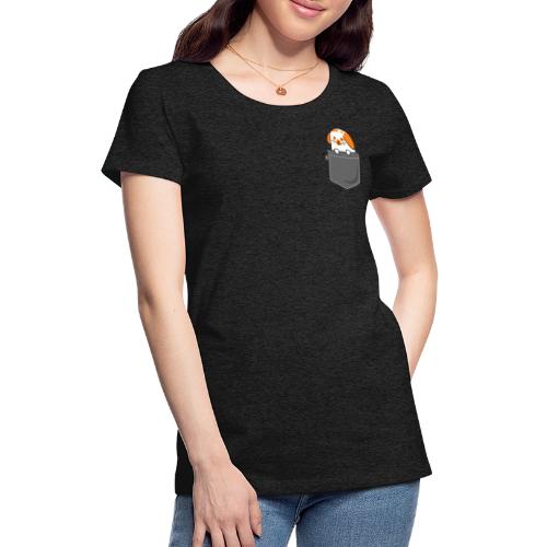 Pocket Bunny Broken Orange - Women's Premium T-Shirt